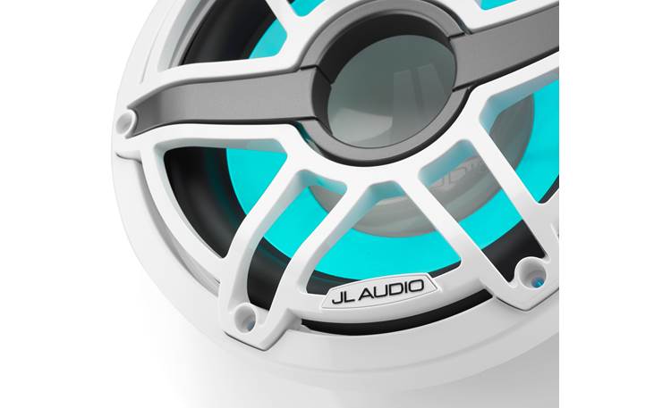 JL Audio M6-10IB-S-GwGw-i-4 – 10" Marine Subwoofer with LED Illumination (Gloss White Sport Grille)