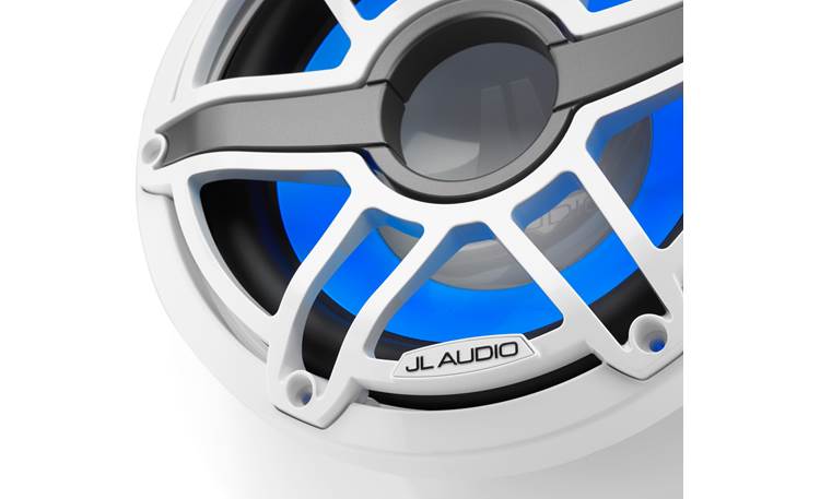 JL Audio M6-10IB-S-GwGw-i-4 – 10" Marine Subwoofer with LED Illumination (Gloss White Sport Grille)