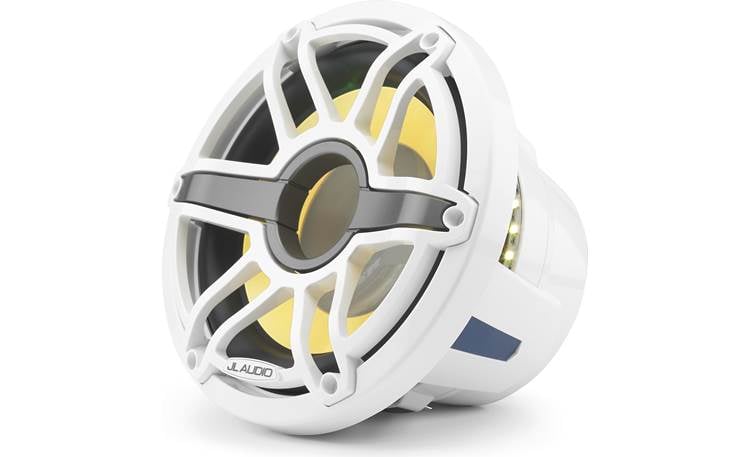 JL Audio M6-10IB-S-GwGw-i-4 – 10" Marine Subwoofer with LED Illumination (Gloss White Sport Grille)