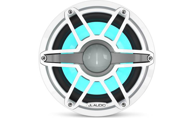 JL Audio M6-10IB-S-GwGw-i-4 – 10" Marine Subwoofer with LED Illumination (Gloss White Sport Grille)