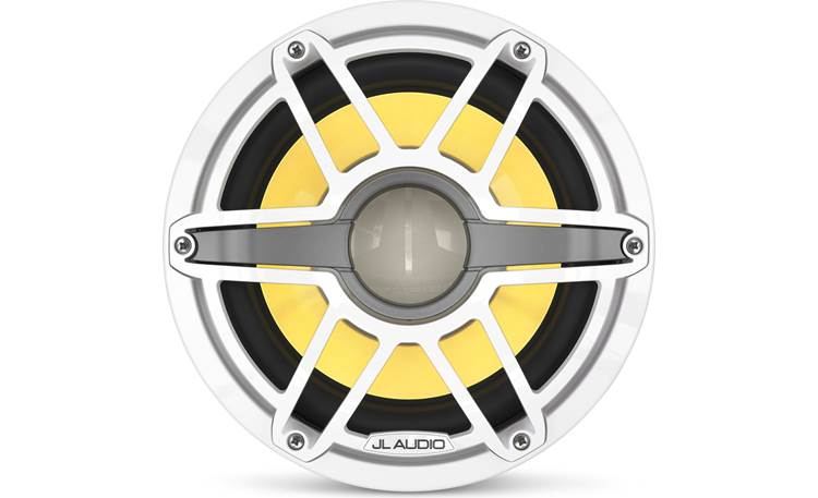JL Audio M6-10IB-S-GwGw-i-4 – 10" Marine Subwoofer with LED Illumination (Gloss White Sport Grille)