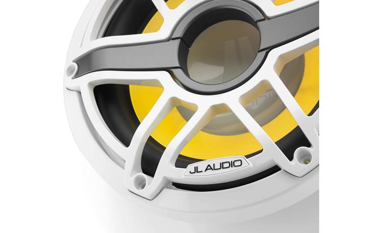 JL Audio M6-10IB-S-GwGw-i-4 – 10" Marine Subwoofer with LED Illumination (Gloss White Sport Grille)