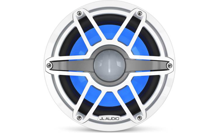 JL Audio M6-10IB-S-GwGw-i-4 – 10" Marine Subwoofer with LED Illumination (Gloss White Sport Grille)