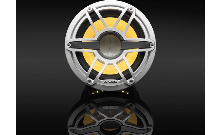 JL Audio M6-10IB-S-GwGw-i-4 – 10" Marine Subwoofer with LED Illumination (Gloss White Sport Grille)