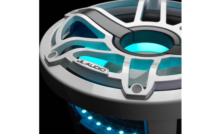 JL Audio M6-10IB-S-GwGw-i-4 – 10" Marine Subwoofer with LED Illumination (Gloss White Sport Grille)