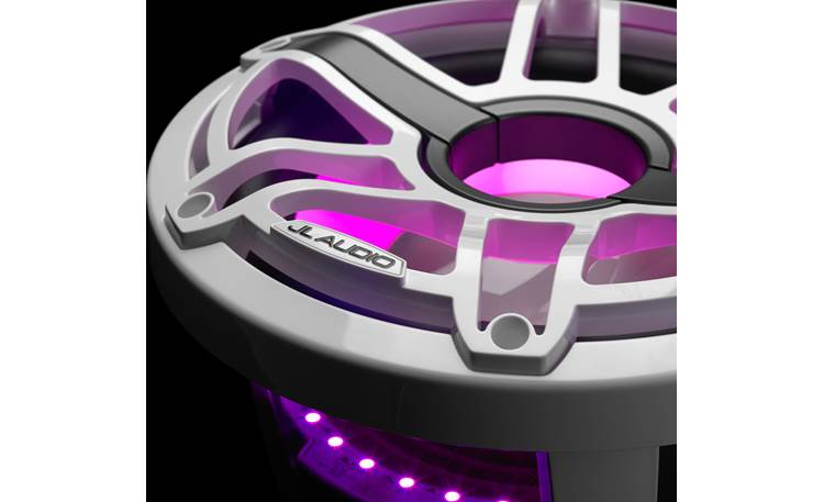 JL Audio M6-10IB-S-GwGw-i-4 – 10" Marine Subwoofer with LED Illumination (Gloss White Sport Grille)