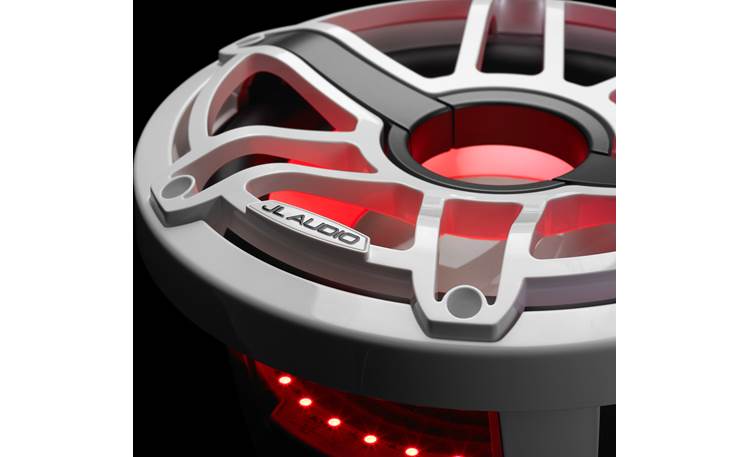 JL Audio M6-10IB-S-GwGw-i-4 – 10" Marine Subwoofer with LED Illumination (Gloss White Sport Grille)