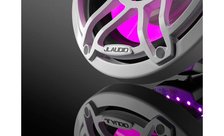 JL Audio M6-10IB-S-GwGw-i-4 – 10" Marine Subwoofer with LED Illumination (Gloss White Sport Grille)
