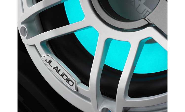 JL Audio M6-10IB-S-GwGw-i-4 – 10" Marine Subwoofer with LED Illumination (Gloss White Sport Grille)