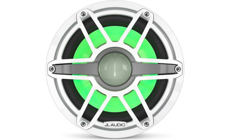 JL Audio M6-10IB-S-GwGw-i-4 – 10" Marine Subwoofer with LED Illumination (Gloss White Sport Grille)