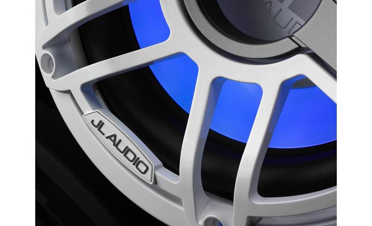 JL Audio M6-10IB-S-GwGw-i-4 – 10" Marine Subwoofer with LED Illumination (Gloss White Sport Grille)