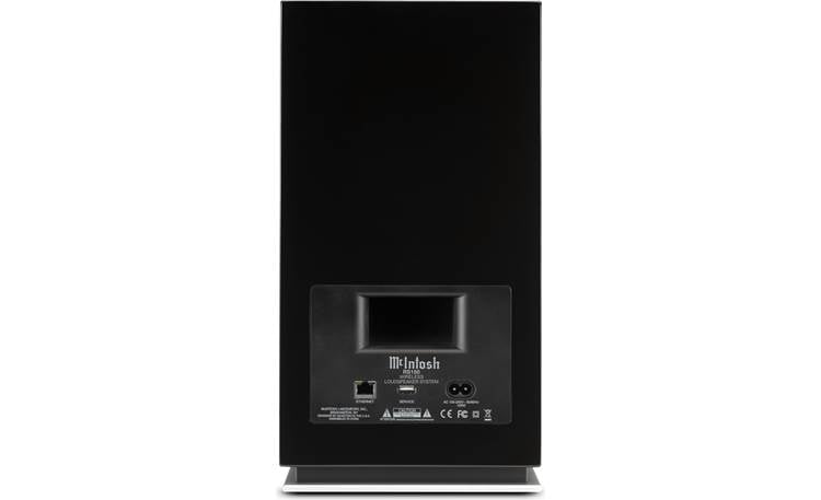 McIntosh RS150 Wireless Loudspeaker System – High-Gloss Black with Illuminated Blue Meter
