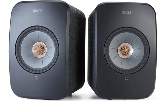 KEF LSX II Wireless Hi-Fi Speaker System – Carbon Black (Fabric Finish)