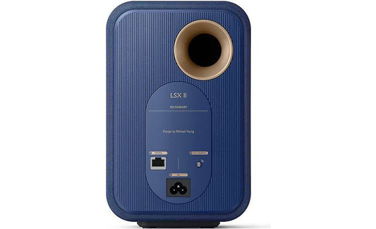 KEF LSX II Wireless Hi-Fi Speaker System – Cobalt Blue (Fabric Finish)