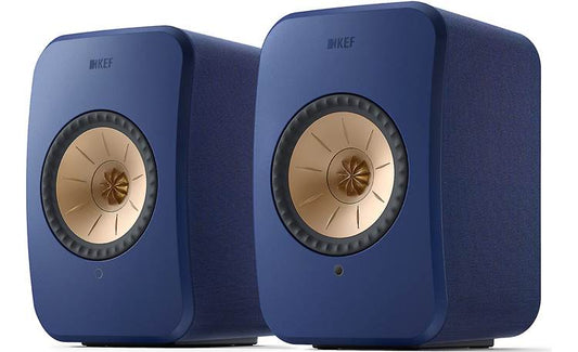 KEF LSX II Wireless Hi-Fi Speaker System – Cobalt Blue (Fabric Finish)