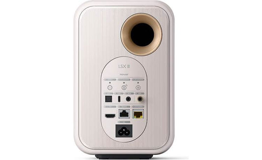 KEF LSX II Wireless Hi-Fi Speaker System – Mineral White (Satin Finish)